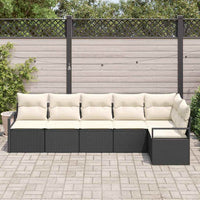 Tuin Sofa Set Met Kussen Met Opslag 6 Pcs En Crème