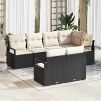 Tuin Sofa Set Met Kussen Met Opslag 7 Pcs En Crème