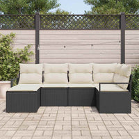 Tuin Sofa Set Met Kussen Met Opslag 6 Pcs En Crème