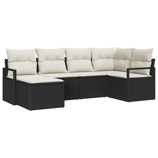 Tuin Sofa Set Met Kussen Met Opslag 6 Pcs En Crème