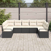 Tuin Sofa Set Met Kussen Met Opslag 9 Pcs En Crème