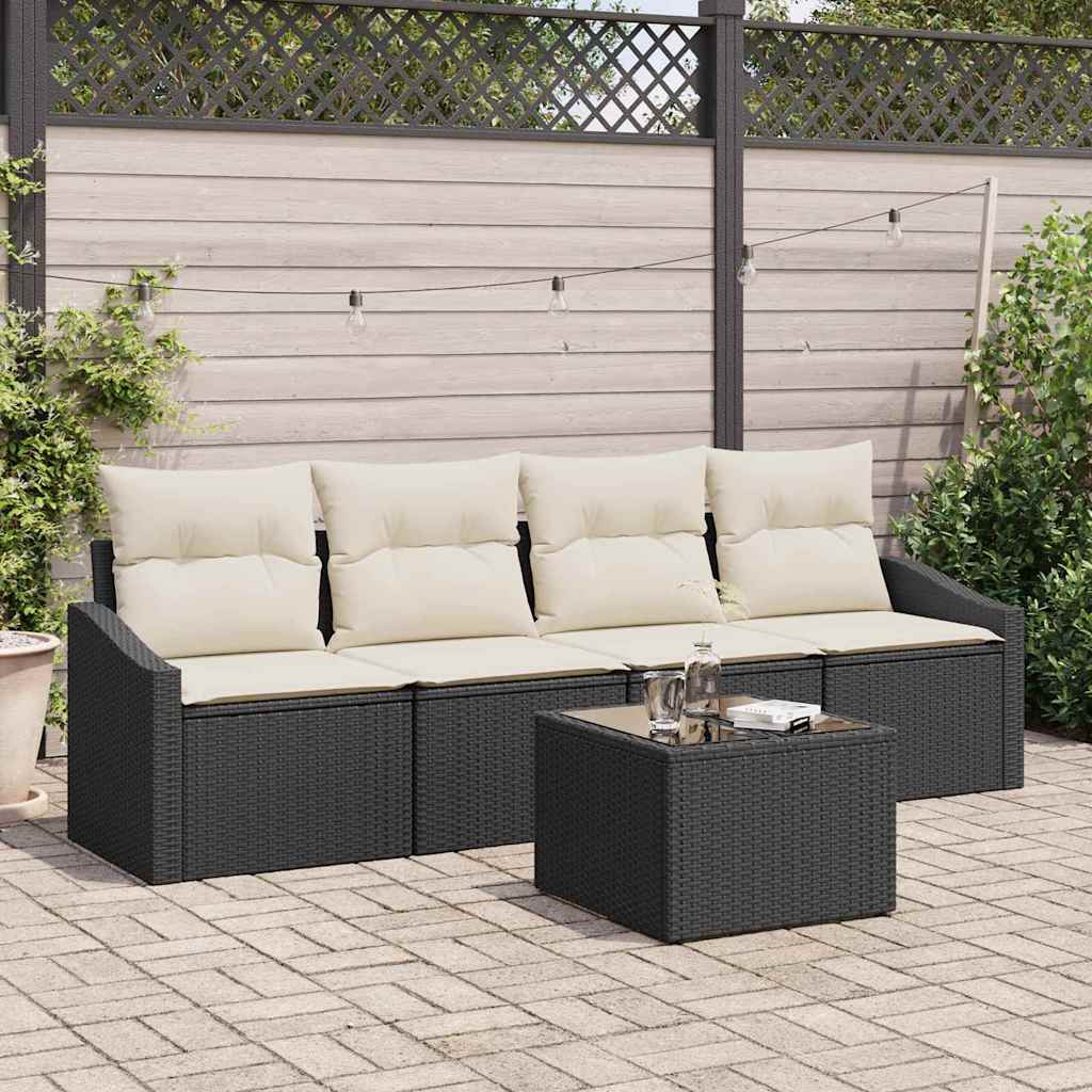 Tuin Sofa Set 5 Pcs Licht Grijs En Donker Grijs 55 X 55 X 37 Cm