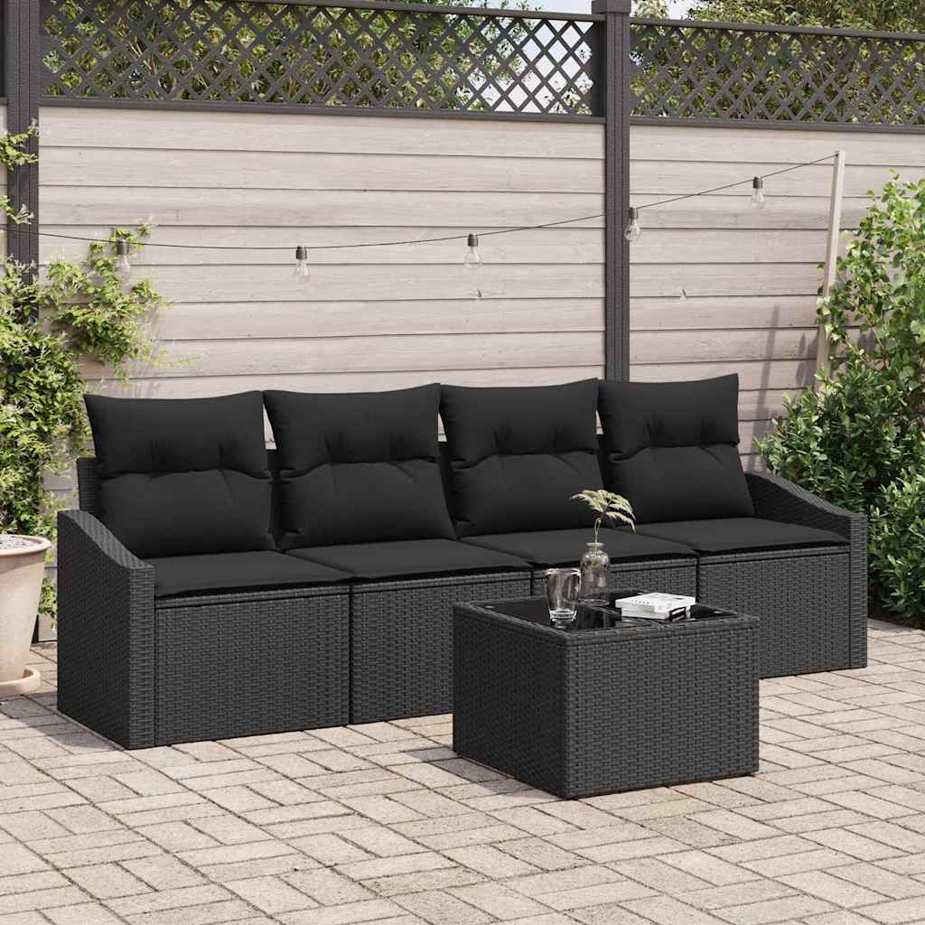 Tuin Sofa Set 5 Pcs Licht Grijs En Donker Grijs 55 X 55 X 37 Cm