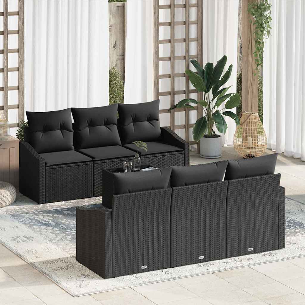 Tuin Sofa Set Met Kussen 7 Pcs En Crème 55 X 55 X 37 Cm