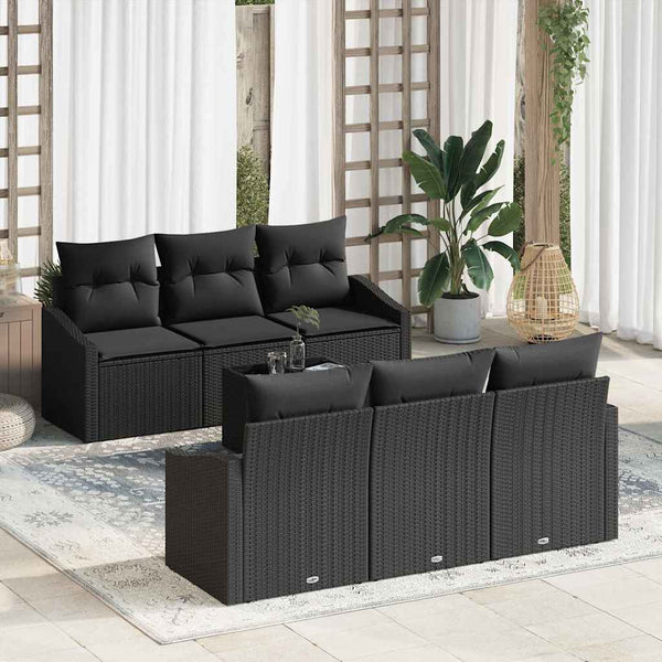 Tuin Sofa Set Met Kussen 7 Pcs En Crème 55 X 55 X 37 Cm