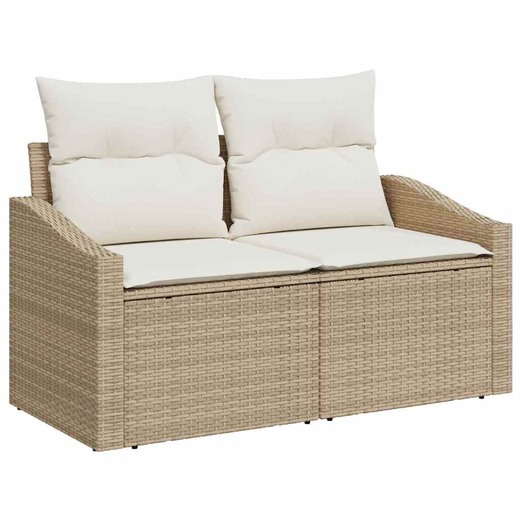 Tuin Sofa Set Met Kussen Met Opslag 4 Pcs En Crème