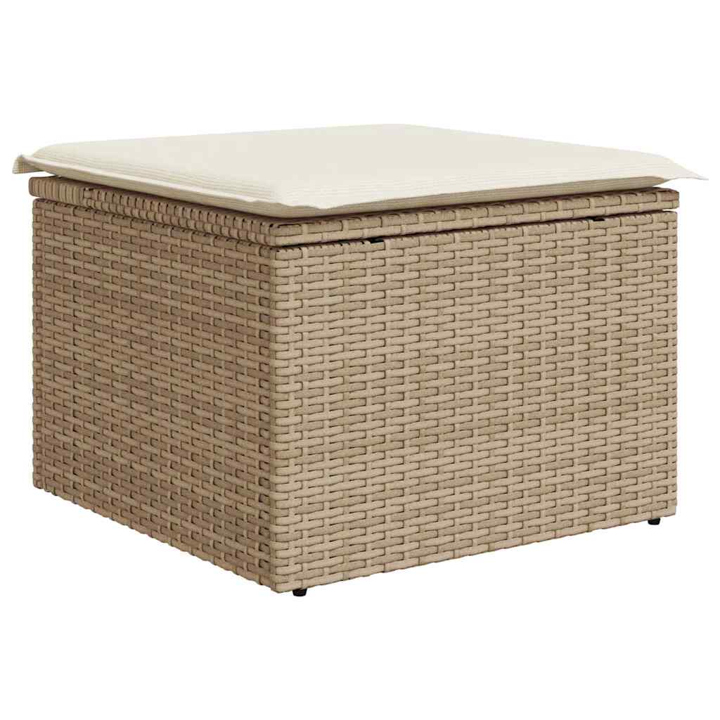 Tuin Sofa Set Met Kussen Met Opslag 4 Pcs En Crème