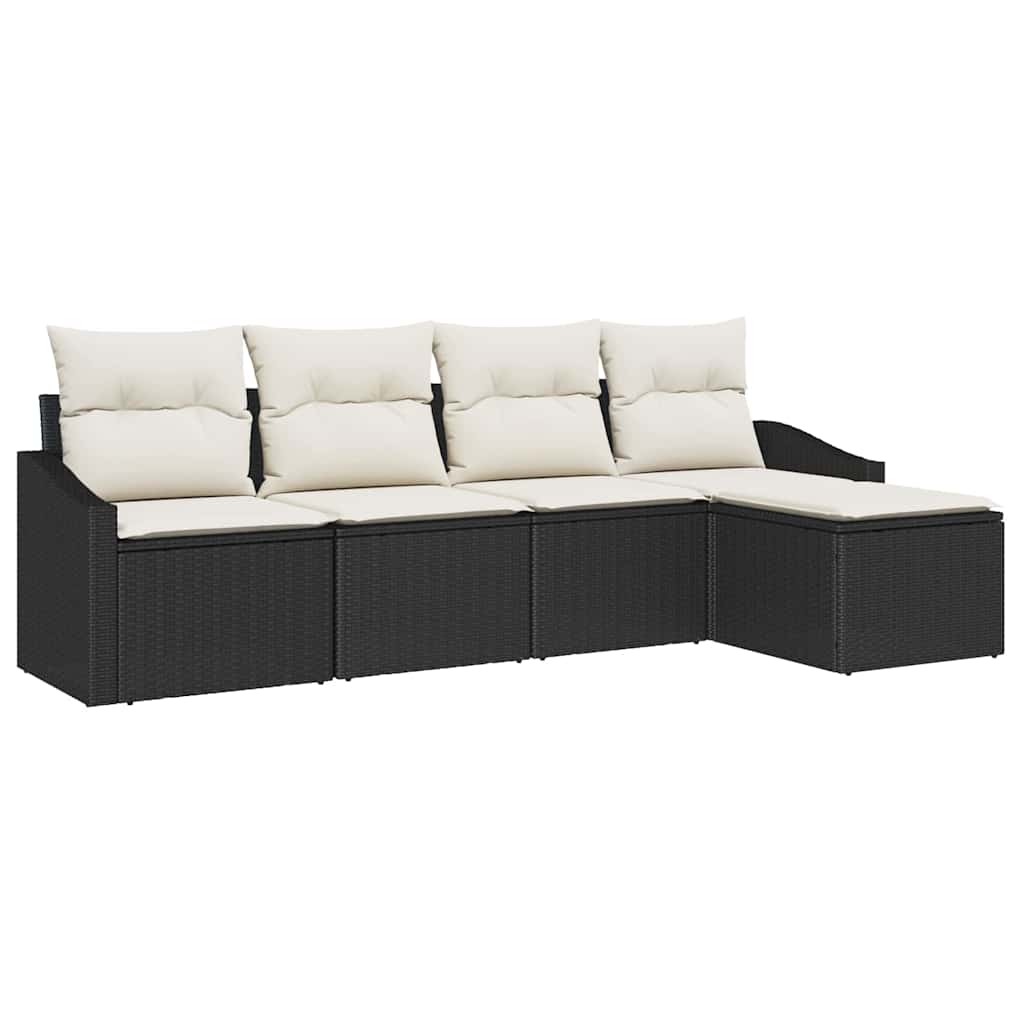 Tuin Eetset Met Kussen Met Opslag 5 Pcs En Crème
