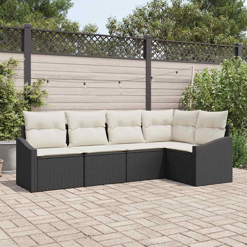 Tuin Eetset Met Kussen Met Opslag 5 Pcs En Crème