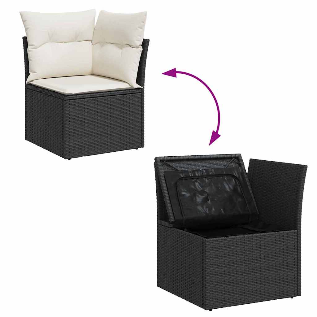 Tuin Eetset Met Kussen Met Opslag 5 Pcs En Crème