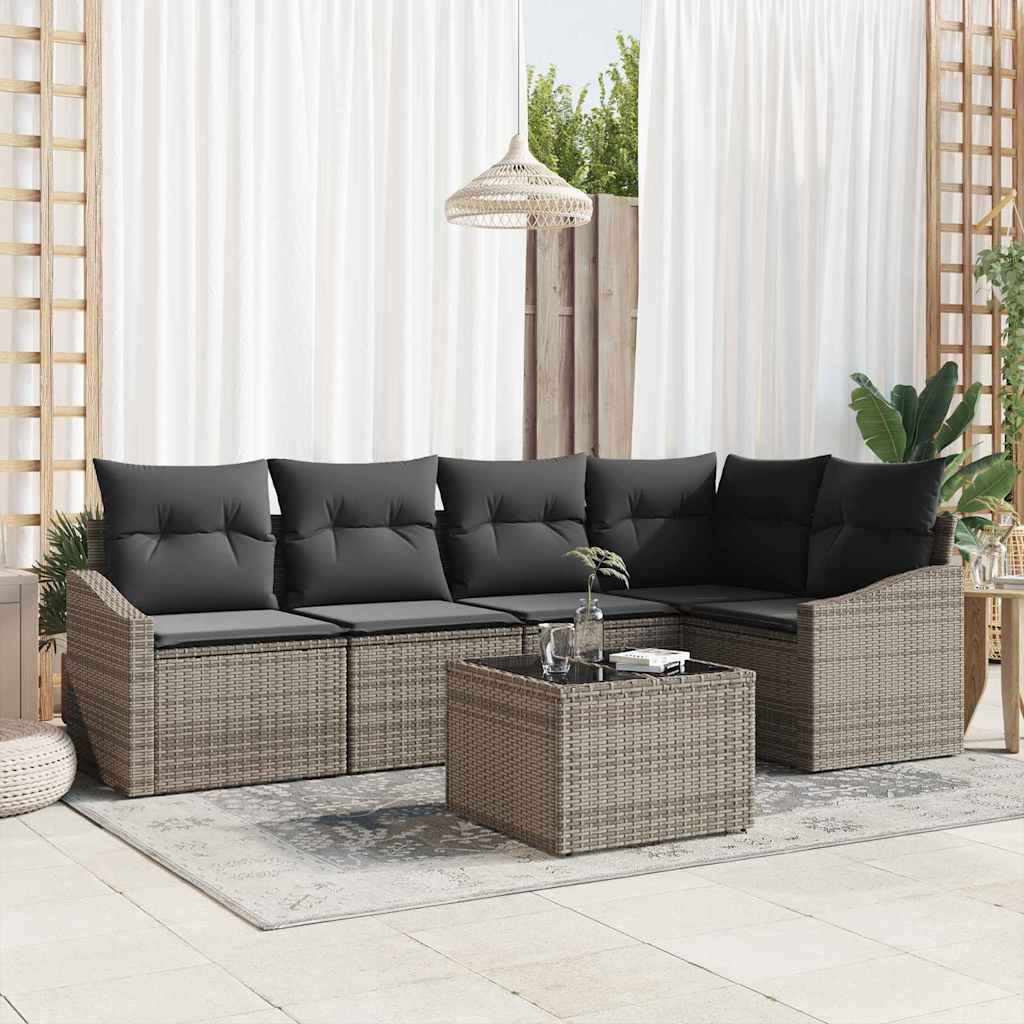Tuin Eetset Met Kussen Met Opslag 5 Pcs En Crème