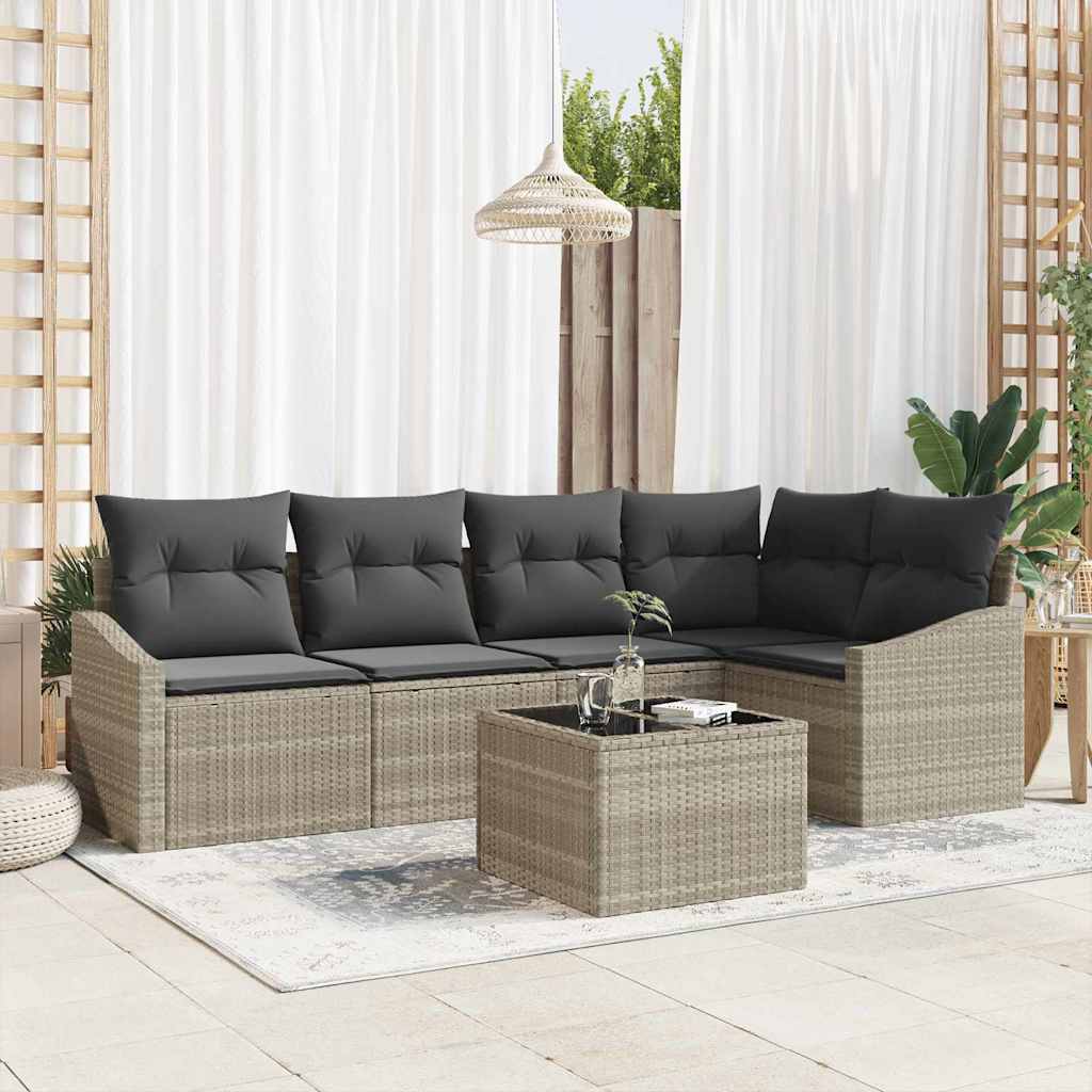 Tuin Eetset Met Kussen Met Opslag 5 Pcs En Crème