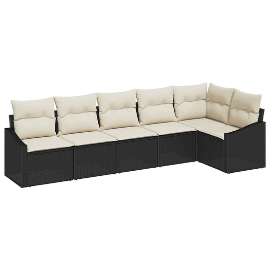 Tuin Eetset Met Kussen Met Opslag 6 Pcs En Crème