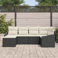 Tuin Eetset Met Kussen Met Opslag 6 Pcs En Crème