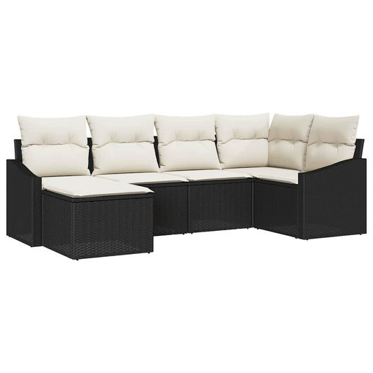 Tuin Eetset Met Kussen Met Opslag 6 Pcs En Crème