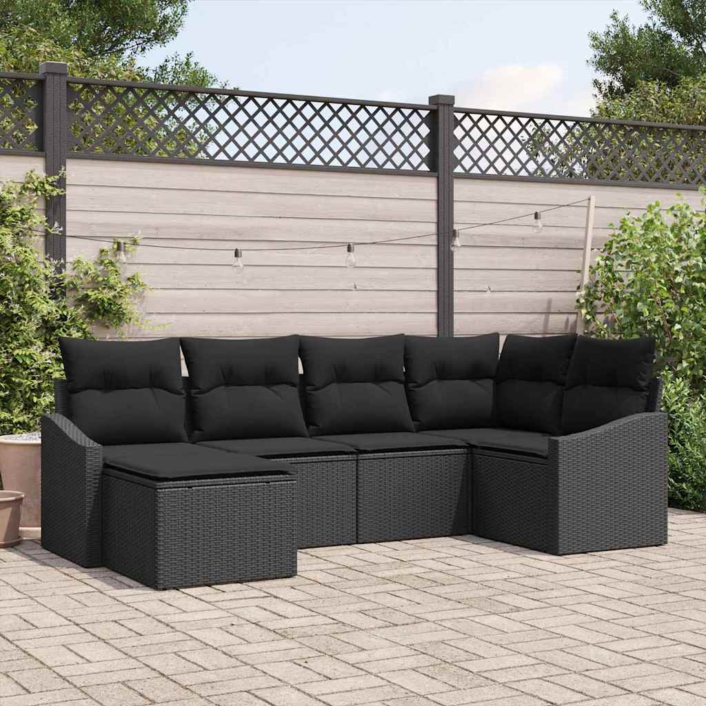 Tuin Eetset Met Kussen Met Opslag 6 Pcs En Crème