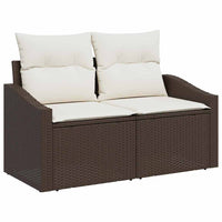 Tuin Eetset Met Kussen Met Opslag 6 Pcs En Crème