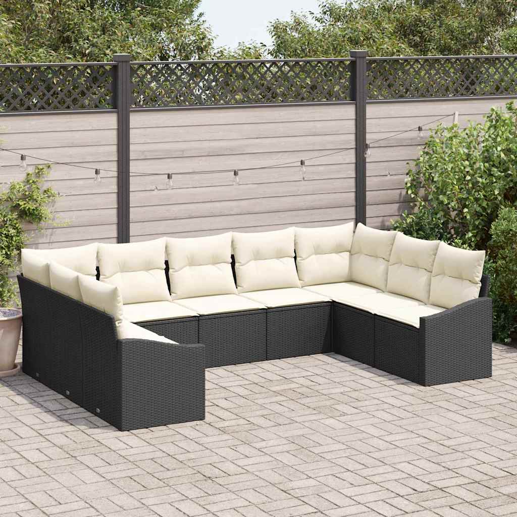 Tuin Eetset Met Kussen Met Opslag 9 Pcs En Licht Grijs