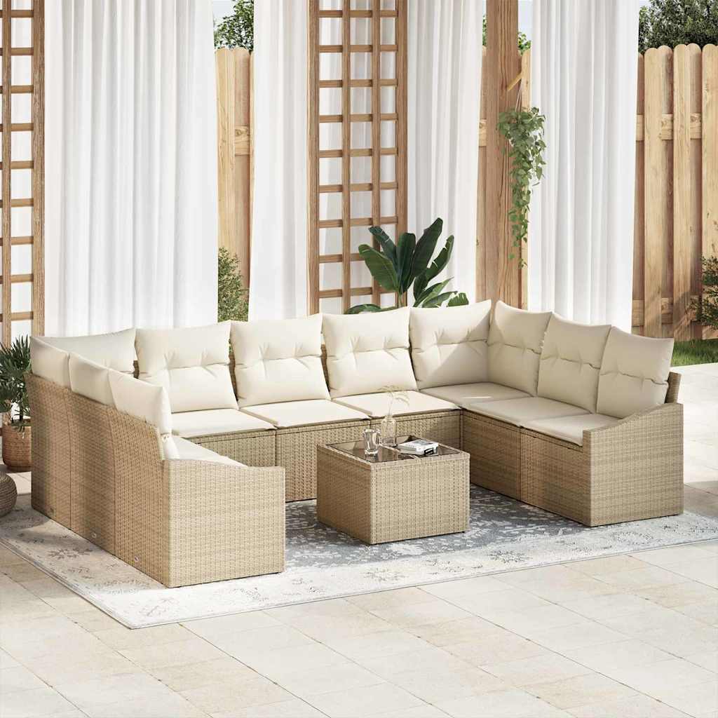 Tuin Eetset Met Kussen Met Opslag 9 Pcs En Licht Grijs