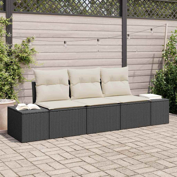 Tuin Sofa Set Met Kussen Met Opslag 3 Pcs