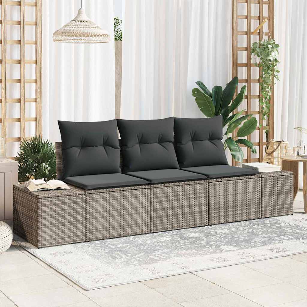 Tuin Sofa Set Met Kussen Met Opslag 3 Pcs