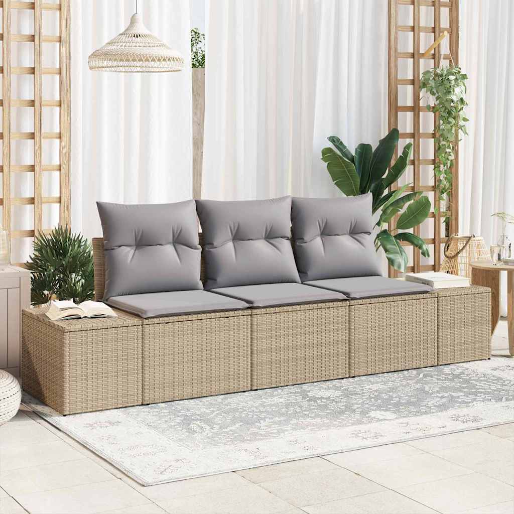 Tuin Sofa Set Met Kussen Met Opslag 3 Pcs