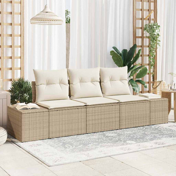 Tuin Sofa Set Met Kussen Met Opslag 3 Pcs