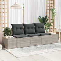Tuin Sofa Set Met Kussen Met Opslag 3 Pcs