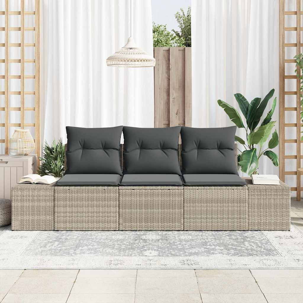 Tuin Sofa Set Met Kussen Met Opslag 3 Pcs