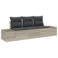 Tuin Sofa Set Met Kussen Met Opslag 3 Pcs