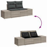 Tuin Sofa Set Met Kussen Met Opslag 3 Pcs