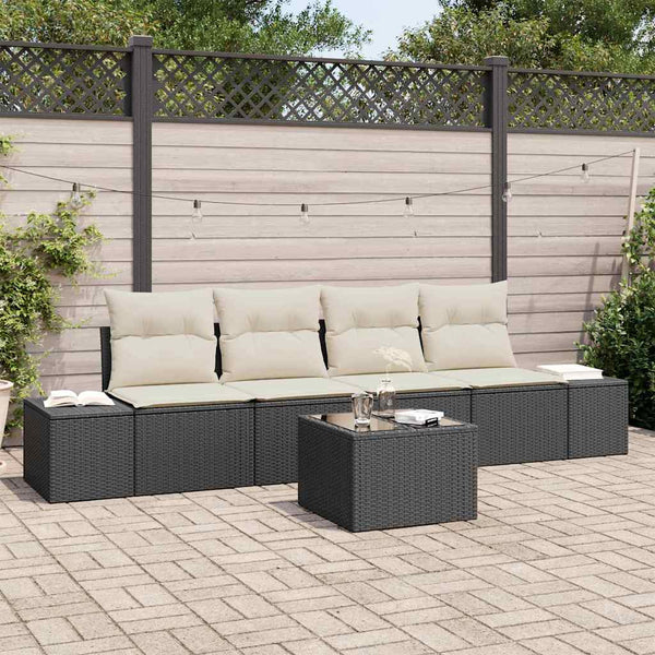 Tuin Sofa Set Met Kussen 5 Pcs En Grijs 55 X 55 X 37 Cm