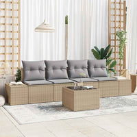 Tuin Sofa Set Met Kussen 5 Pcs En Grijs 55 X 55 X 37 Cm