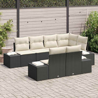 Tuin Sofa Set Met Kussen Met Opslag 7 Pcs En Crème