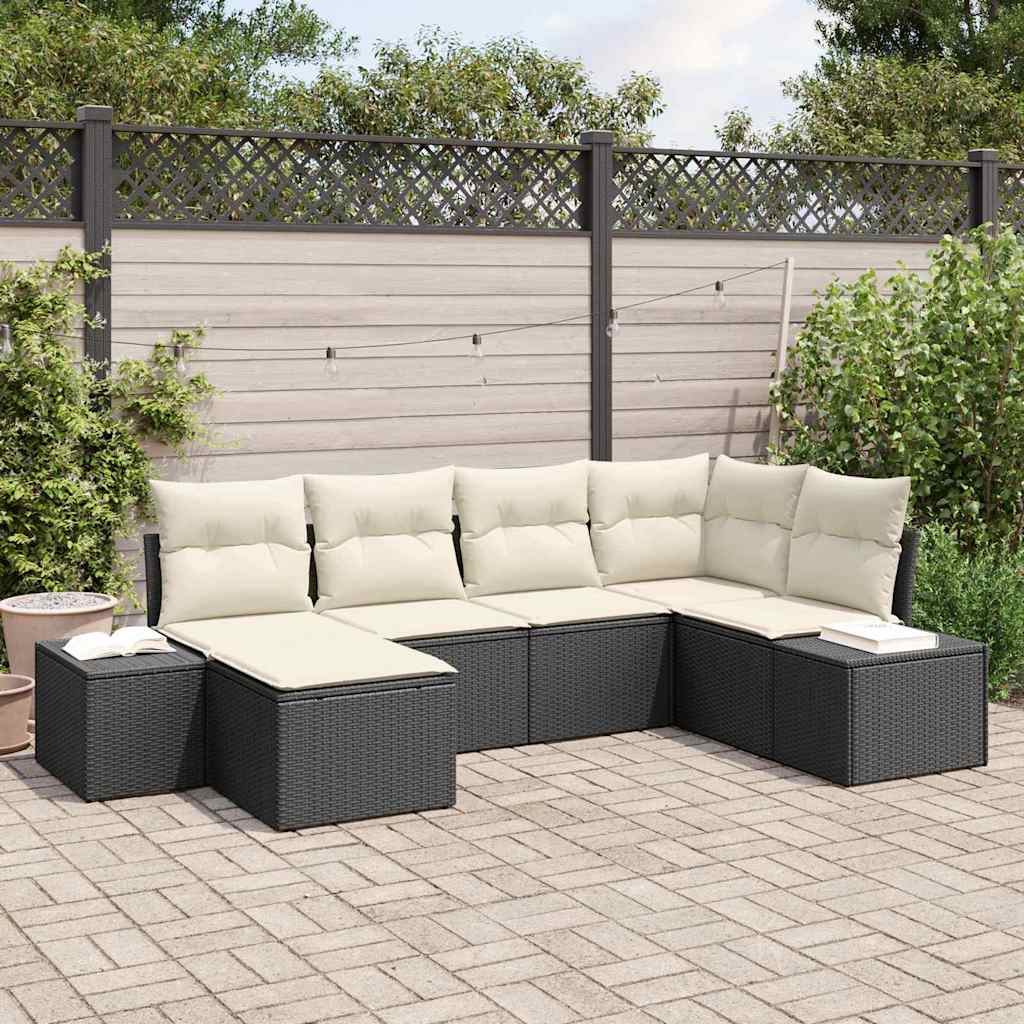 Tuin Sofa Set 6 Pcs 264 X 154 X 85 Cm Poly Riet