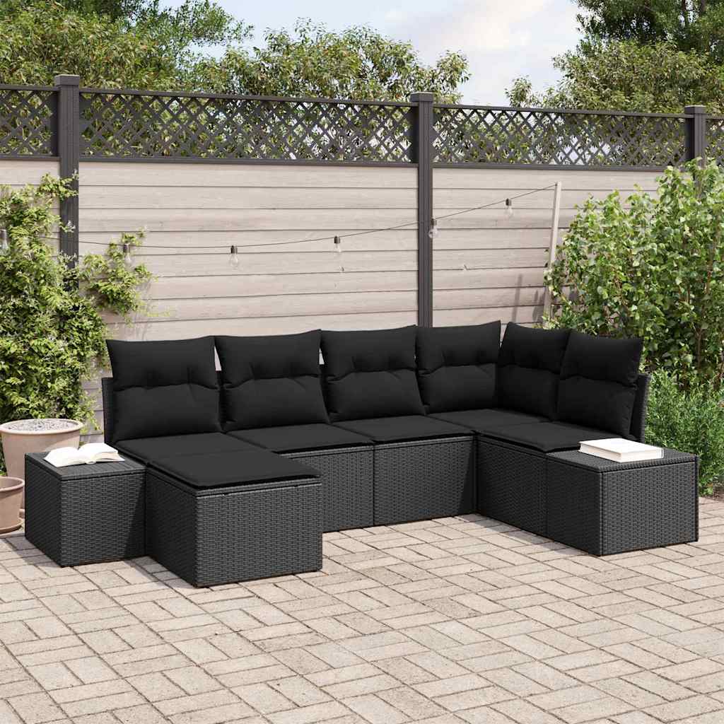 Tuin Sofa Set 6 Pcs 264 X 154 X 85 Cm Poly Riet