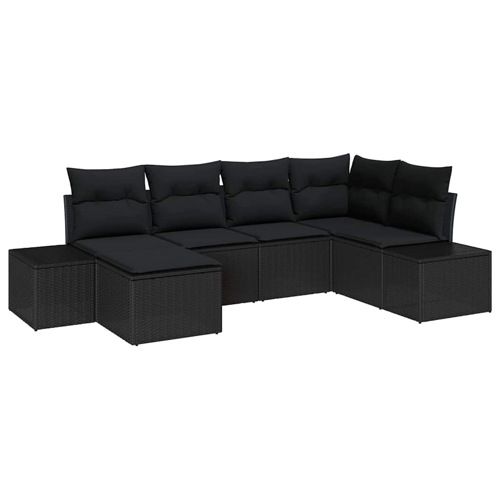Tuin Sofa Set 6 Pcs 264 X 154 X 85 Cm Poly Riet