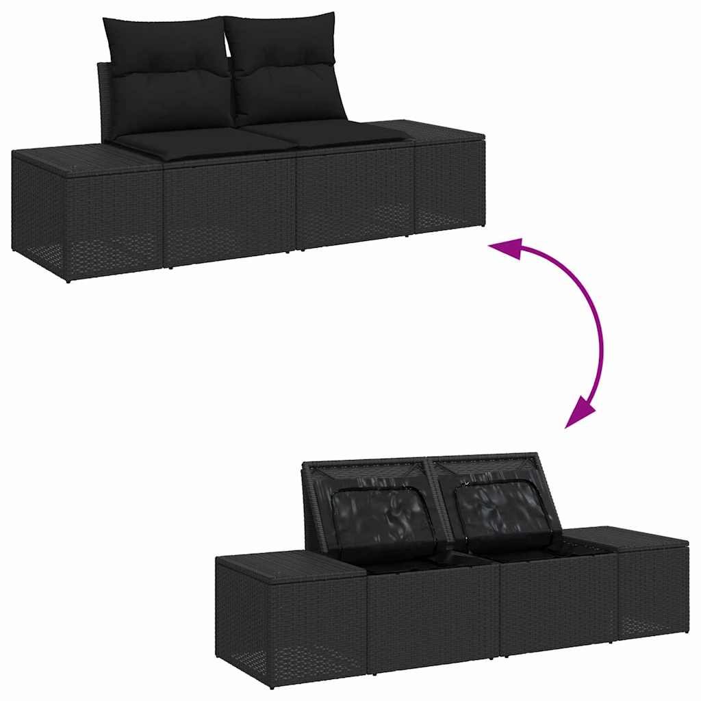 Tuin Sofa Set 6 Pcs 264 X 154 X 85 Cm Poly Riet
