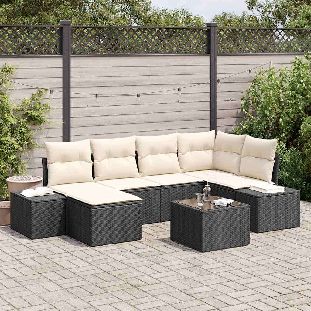 Tuin Sofa Set 6 Pcs 264 X 154 X 85 Cm Poly Riet