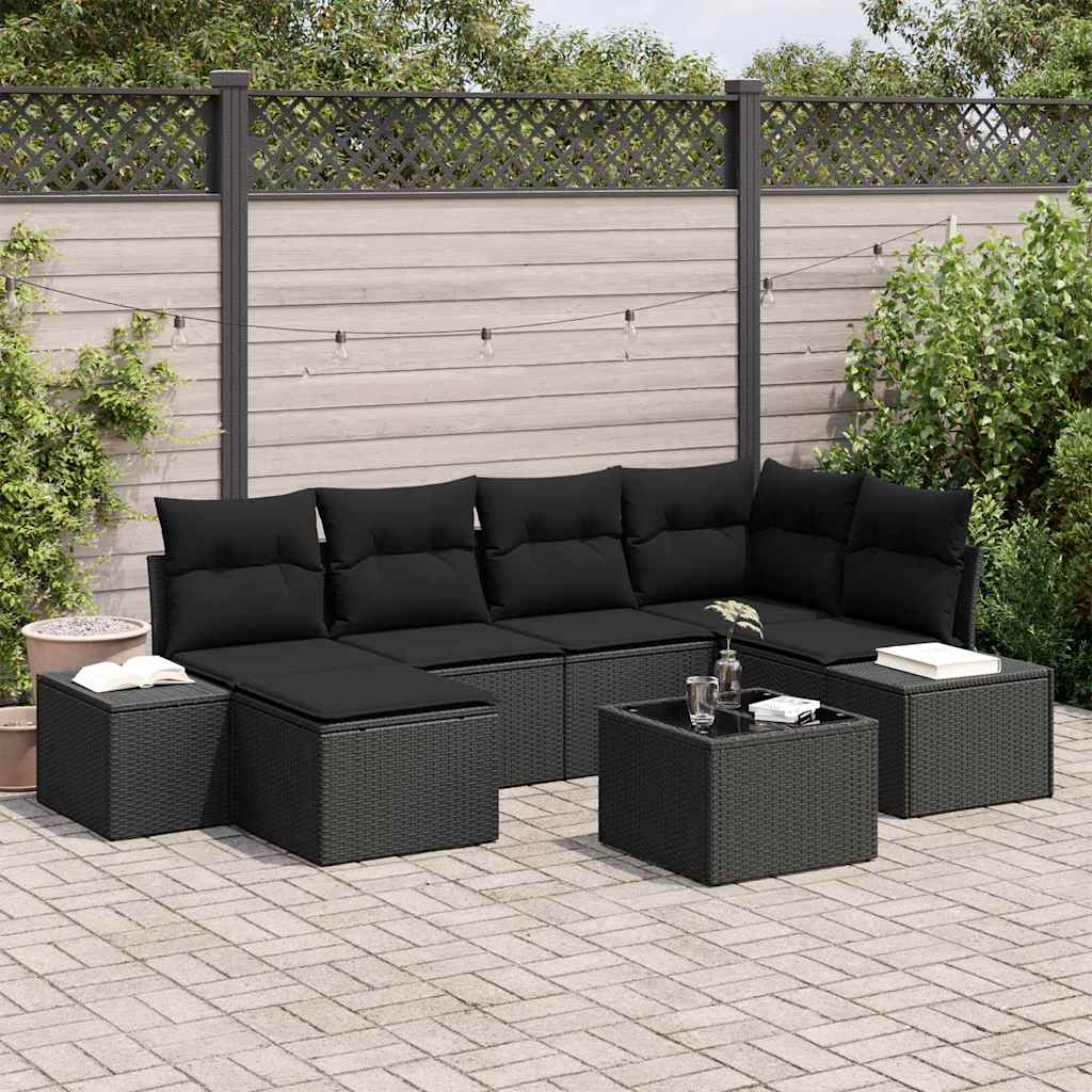 Tuin Sofa Set 6 Pcs 264 X 154 X 85 Cm Poly Riet