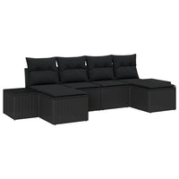 Tuin Sofa Set Met Kussen 6 Pcs 184 X 62 X 85 Cm Poly Riet