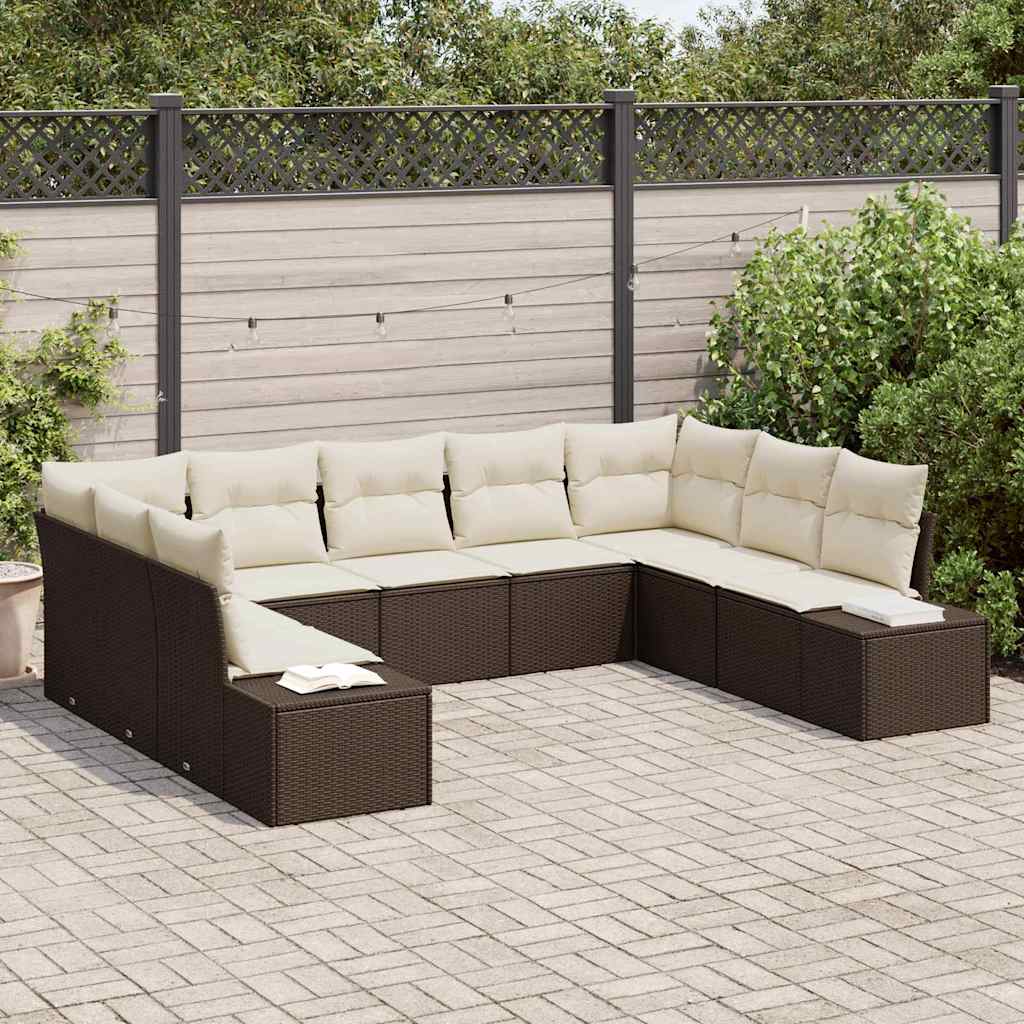Tuin Sofa Set 10 Pcs 289 X 209 X 85 Cm Poly Riet