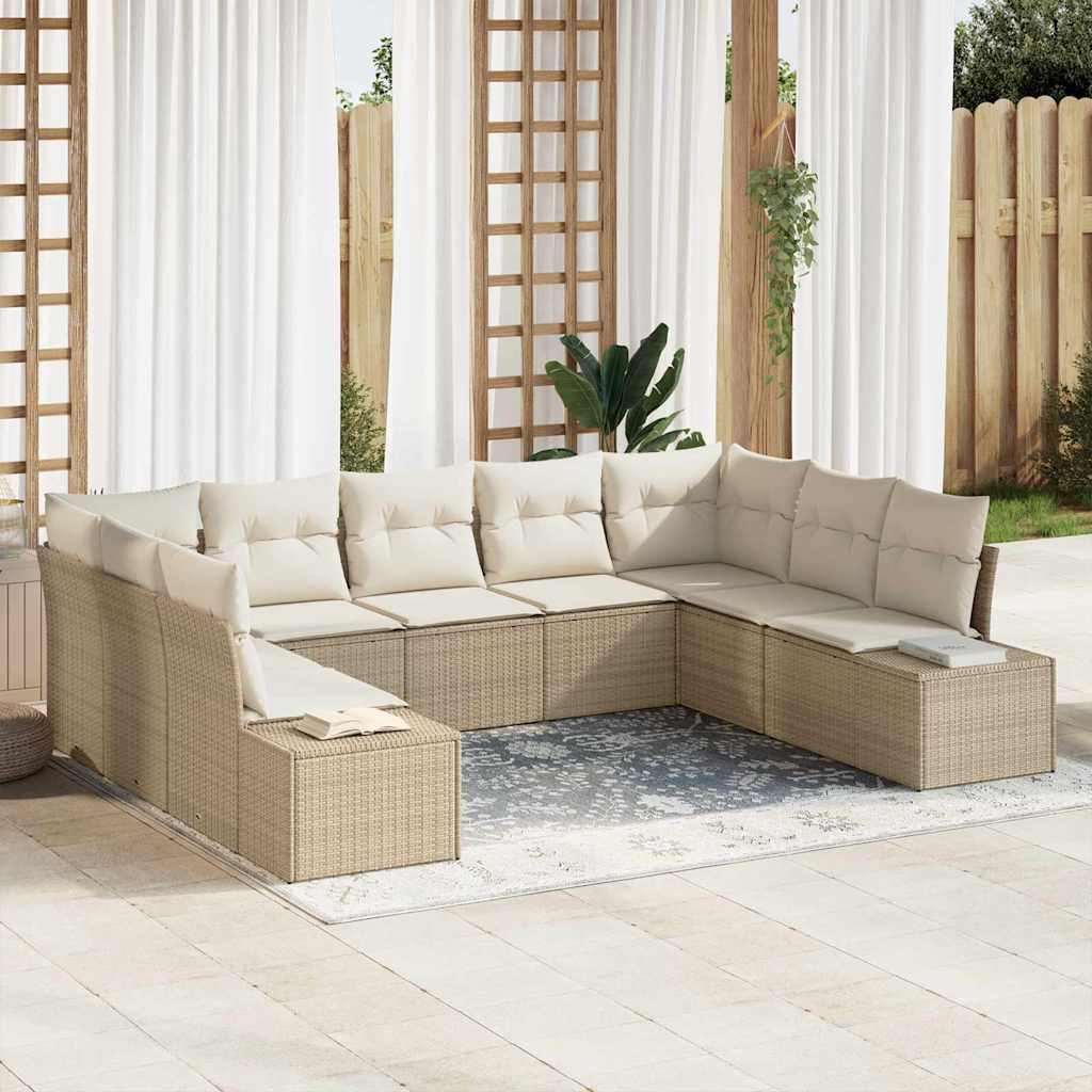 Tuin Sofa Set 10 Pcs 289 X 209 X 85 Cm Poly Riet