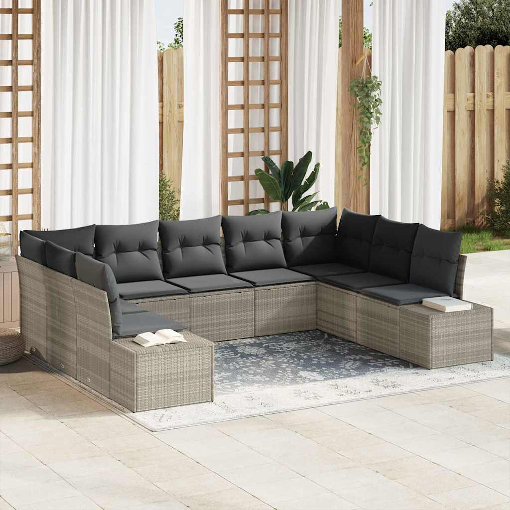 Tuin Sofa Set 10 Pcs 289 X 209 X 85 Cm Poly Riet