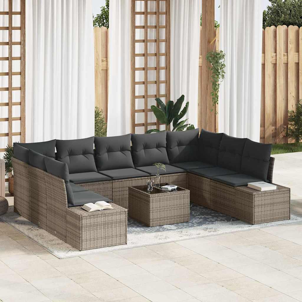 Tuin Sofa Set 10 Pcs 289 X 209 X 85 Cm Poly Riet