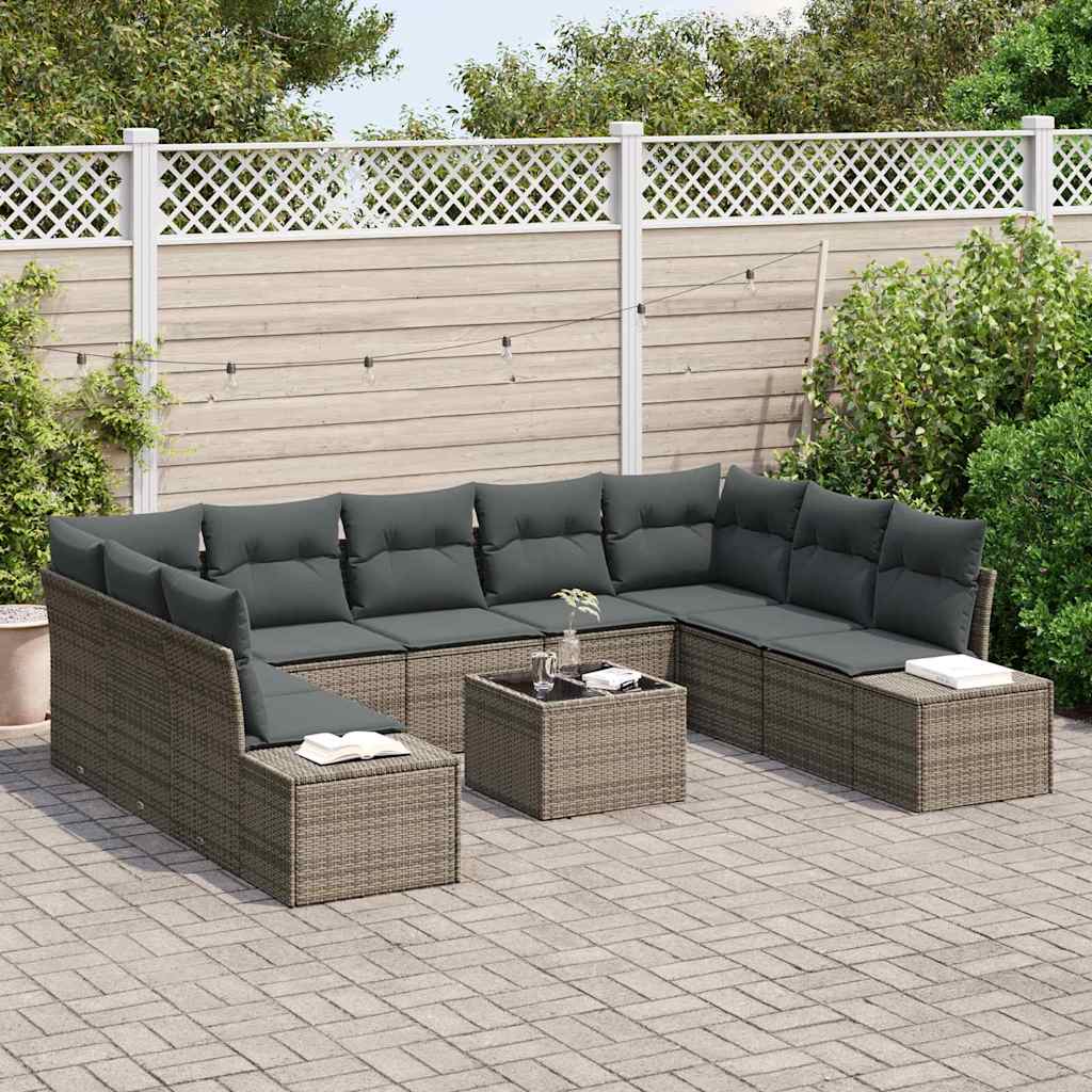 Tuin Sofa Set 10 Pcs 289 X 209 X 85 Cm Poly Riet