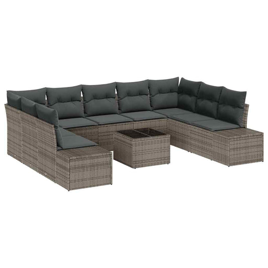 Tuin Sofa Set 10 Pcs 289 X 209 X 85 Cm Poly Riet