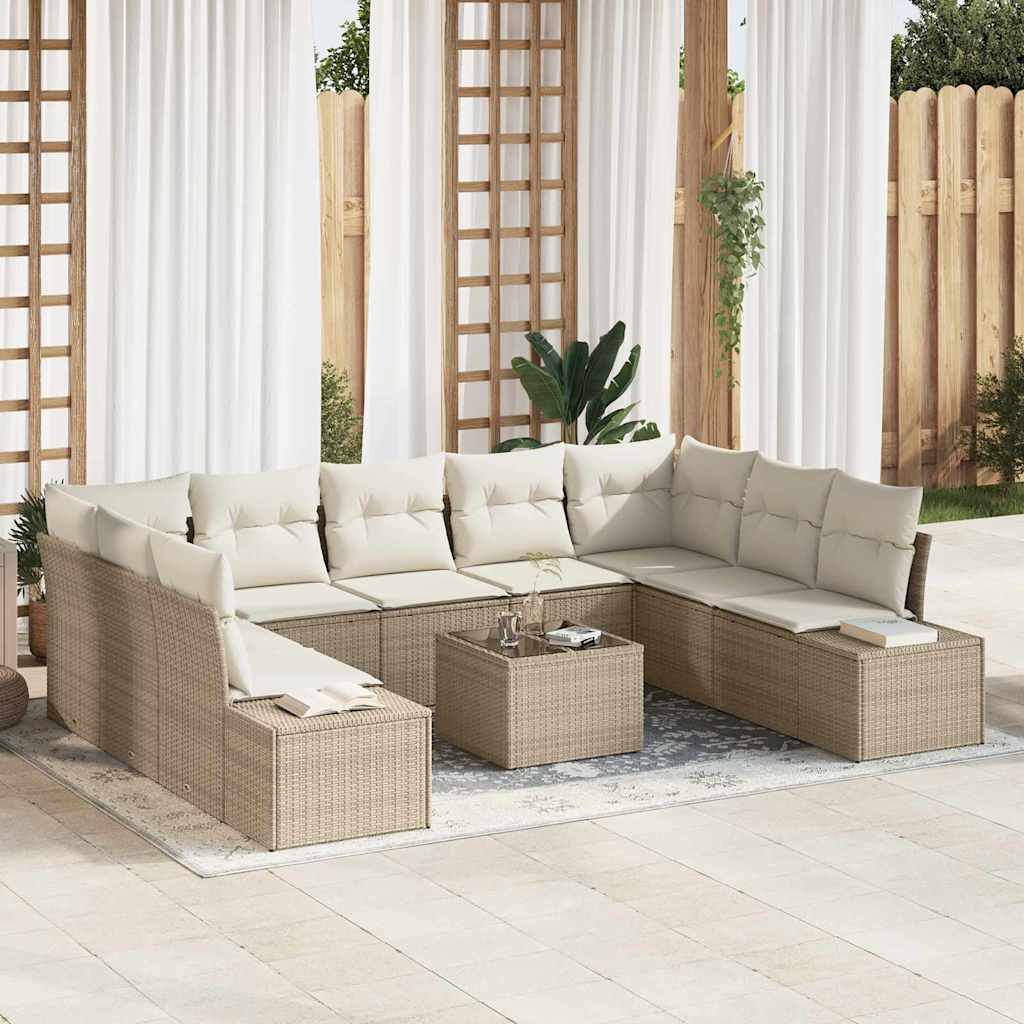 Tuin Sofa Set 10 Pcs 289 X 209 X 85 Cm Poly Riet