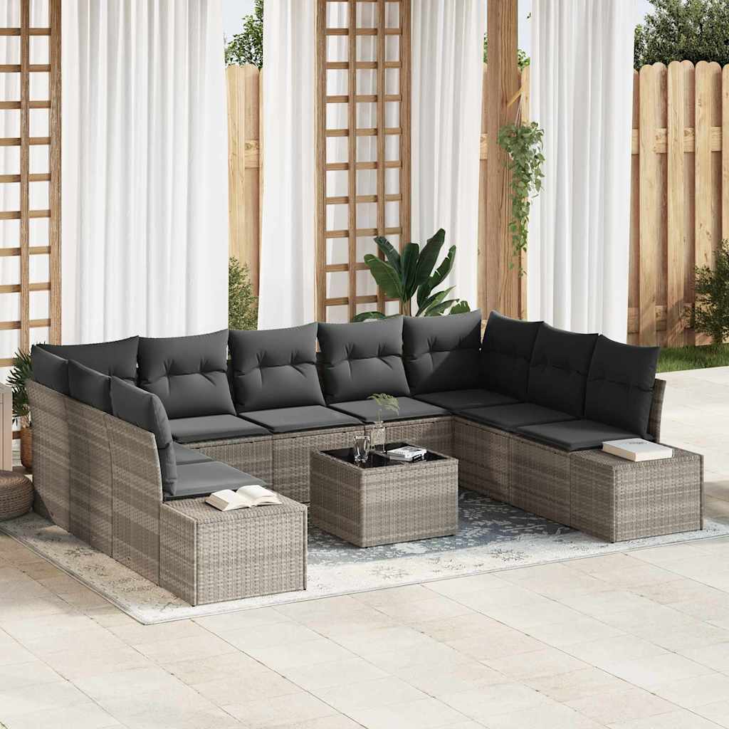 Tuin Sofa Set 10 Pcs 289 X 209 X 85 Cm Poly Riet