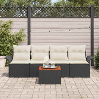 Tuin Sofa Set Met Kussen 5 Pcs En Crème 55 X 55 X 37 Cm